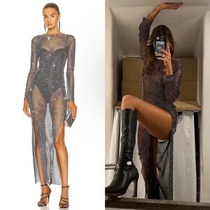 Santa Brands Diamonds Maxi Dress in Black size: one size NEW! New with tags!